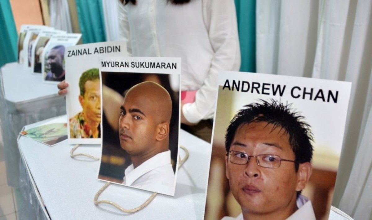 Indonezijoje įvykdytos egzekucijos aštuoniems nuteistiems narkotikų kontrabandininkams