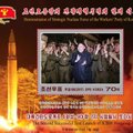 Šiaurės Korėjoje pristatyti raketos paleidimui skirti pašto ženklai