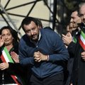 Salvini pusmečio valdžioje proga Romoje surengė mitingą