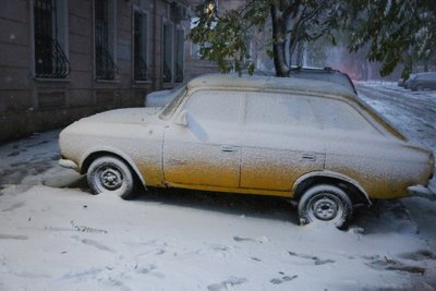 Ukrainoje – smarki žiemos audra
