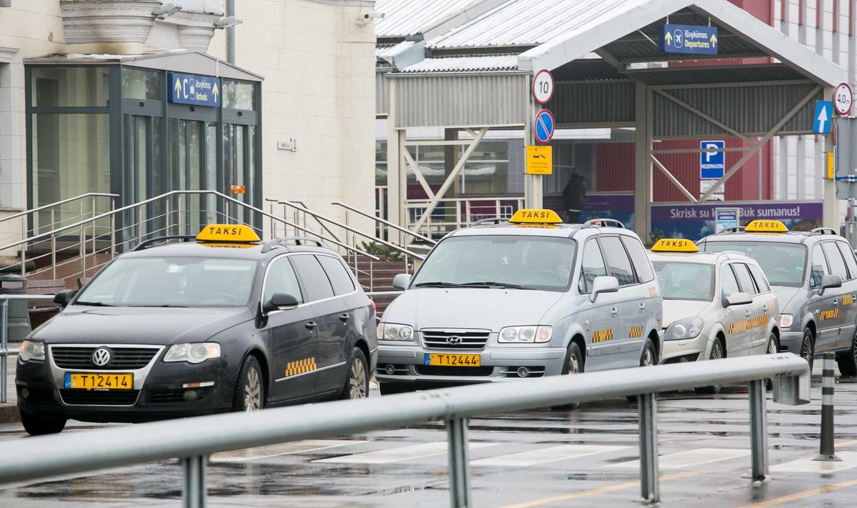 Taxis at the Vilnius Airport