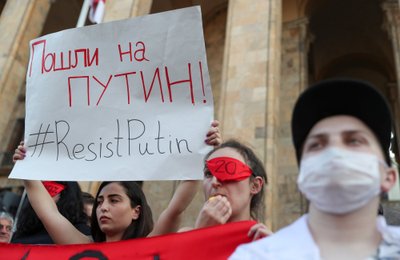 Protestai Tbilisyje