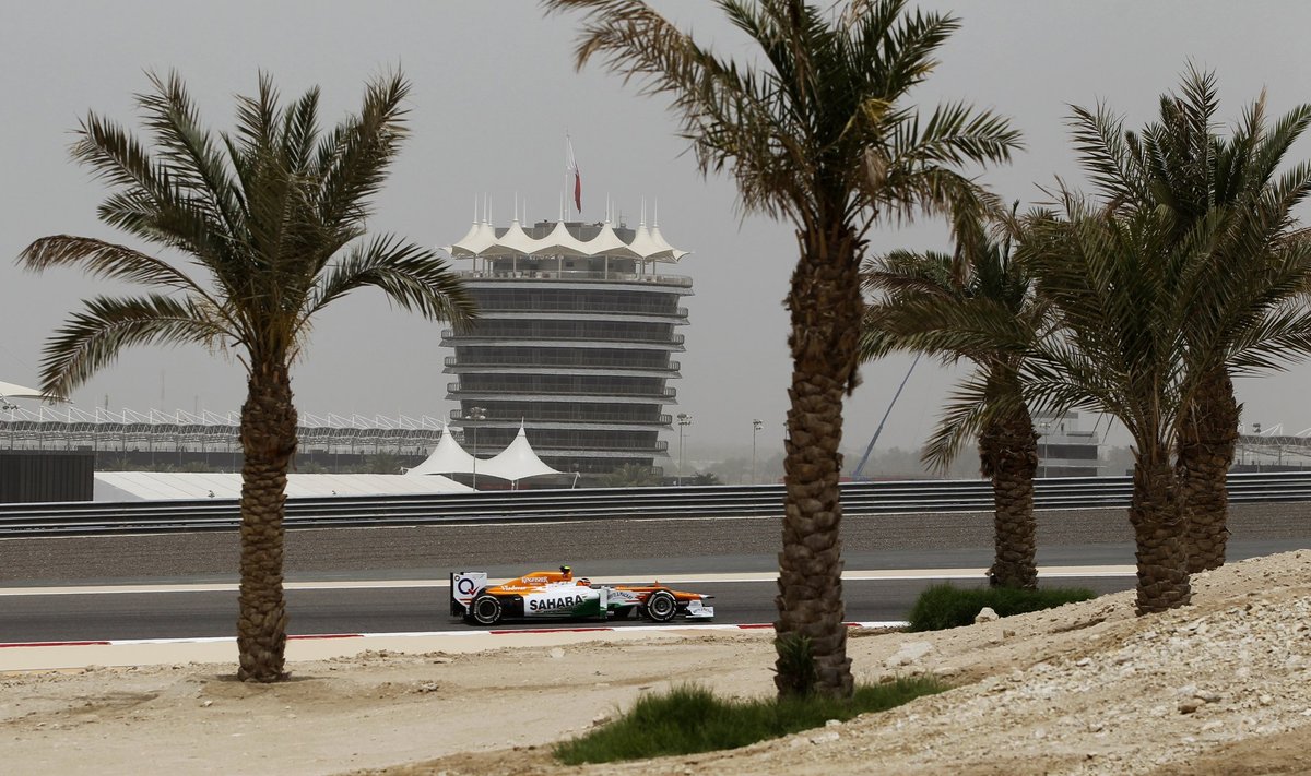 "Force India" komandos automobilis F-1 Bahreino trasoje