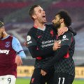 Įvarčių prakeiksmą įveikęs Salah padovanojo „Liverpool“ pergalę