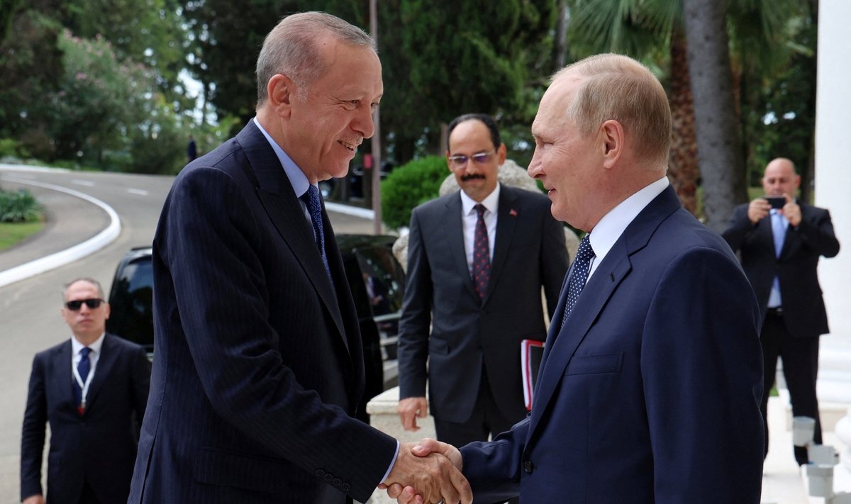 Recepas Tayyipas Erdoganas ir Vladimiras Putinas