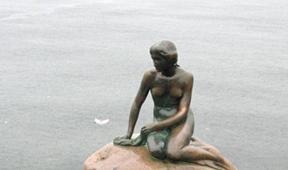 Undinėlės skulptūra Kopenhagoje.