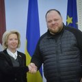 Latvijos gynybos ministrė su pirmuoju vizitu atvyko į Ukrainą