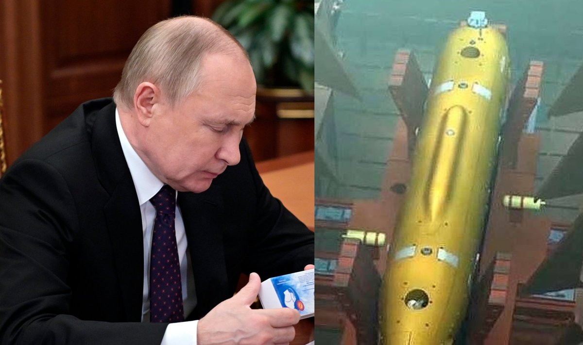Vladimiro Putino pasididžiavimas yra povandeninis branduolinis dronas Poseidon. Scanpix/VidaPress/MOD nuotr.