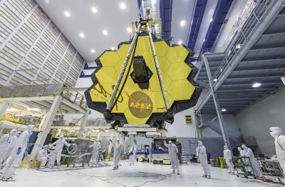 Jameso Webbo kosminio teleskopo, galinčio atverti naujų astronomijos atradimų erą, iškėlimas vėl buvo atidėtas. arianespace.com/NASA nuotr