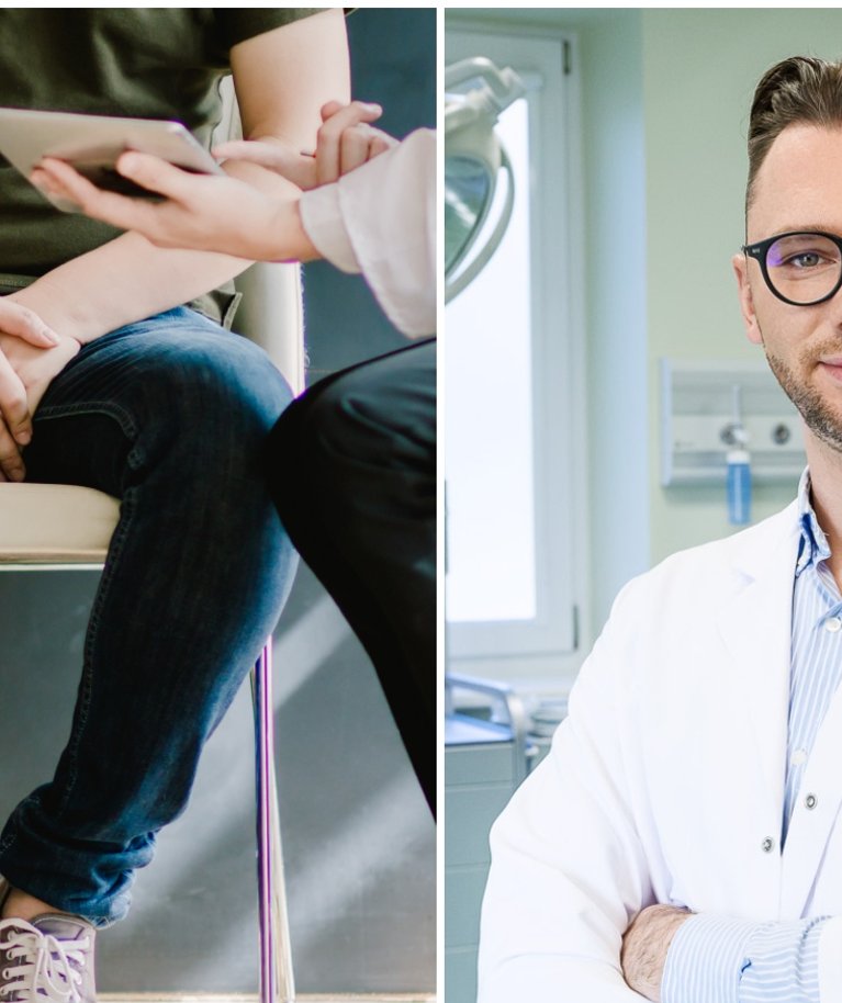 Gydytojas urologas Edgaras Buržinskis (dešinėje) – apie dažniausias problemas, dėl kurių kreipiasi vyrai („Shutterstock“ ir „Northway“ nuotr.)