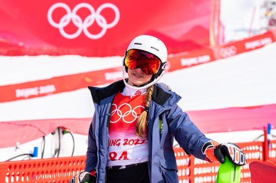 Gabija Šinkūnaitė Pekino olimpinių žaidynių slalomo rungtyje