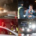Naktinis reidas Vilniuje: moteris užsidirbo baudžiamąją bylą, jaunuolis prieš patikrą puolė valgyti sniegą