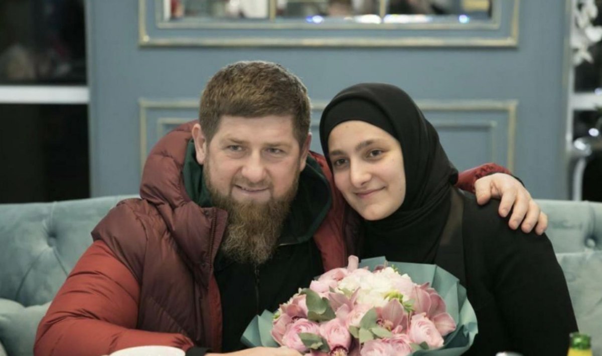Ramzanas Kadyrovas su dukra