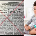 Gąsdina pramanytomis vaikų mirtimis po vakcinacijos nuo COVID-19