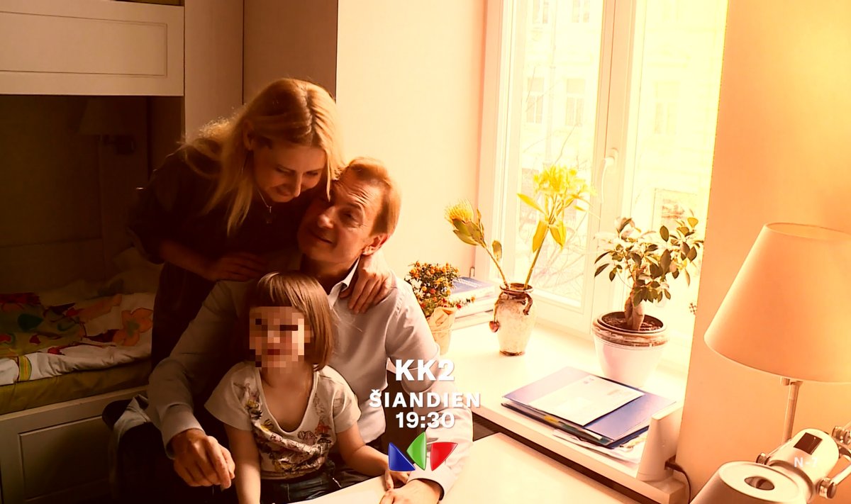 Albertas Bandžius ir Sigita Junker su dukra