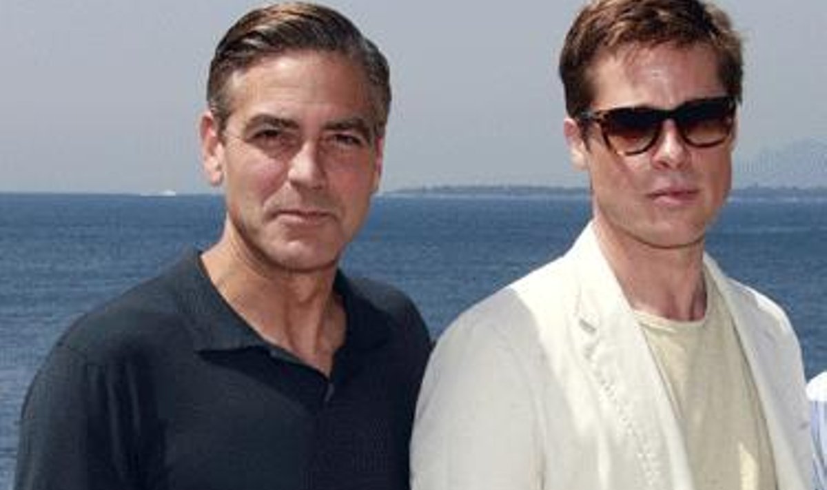 George Clooney ir Bradas Pittas 