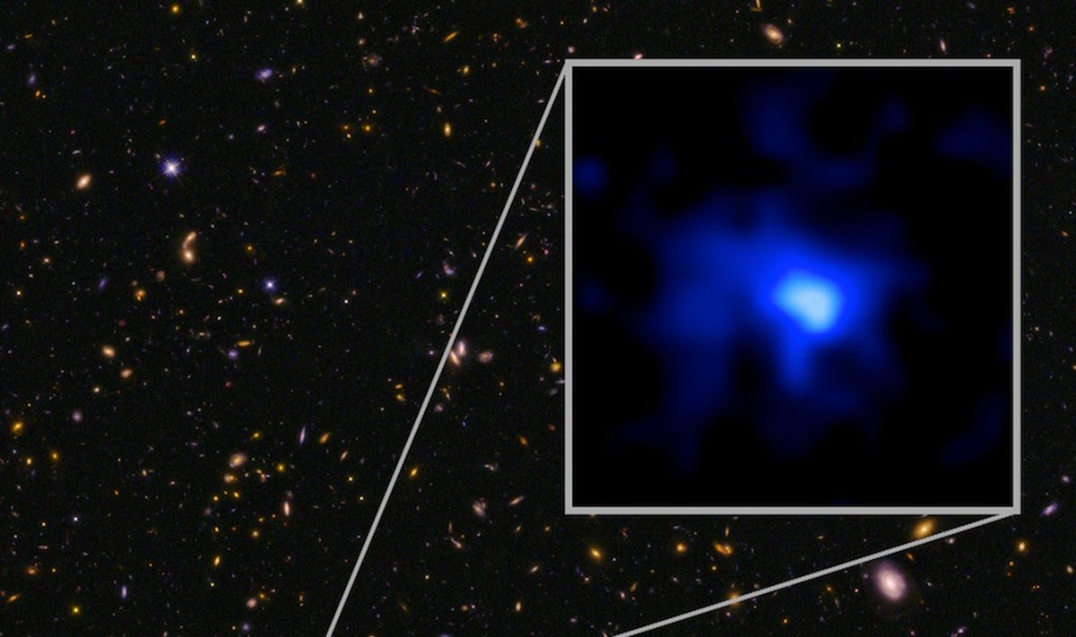 Tolimiausia iki šiol aptikta galaktika - EGS-zs8-1