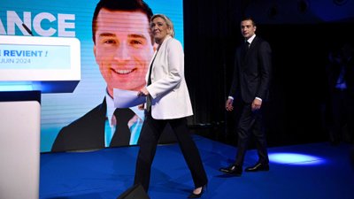 Per EP rinkimus Prancūzijos kraštutiniai dešinieji smarkiai aplenkė Macrono aljansą