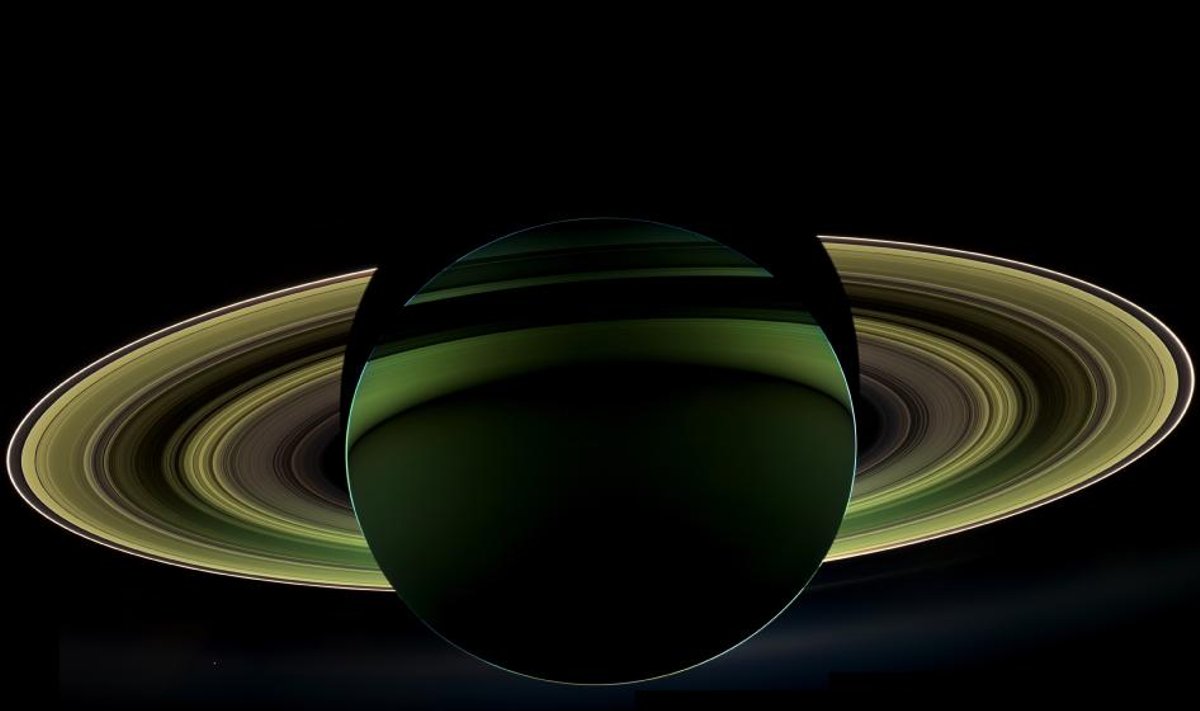 "Cassini" zondas užfiksavo Saturno užtemimą