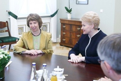 Dalia Grybauskaitė susitinka su Catherine Ashton