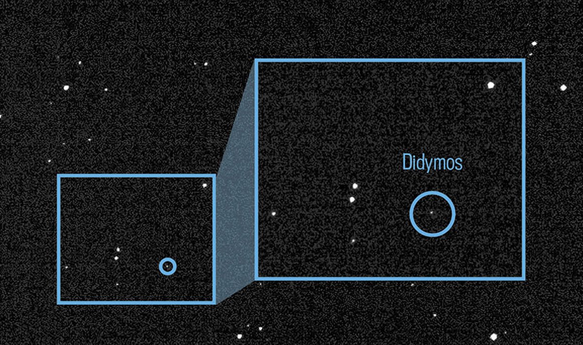NASA misijos DART metu į asteroidų sistemą Didymos ir Dimorphos trenksis erdvėlaivis.