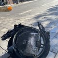 Vilniuje sudegė neįprasta transporto priemonė