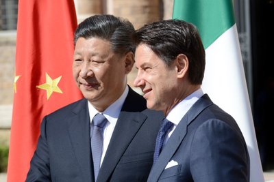 Xi Jinpingas ir Giuseppe Conte