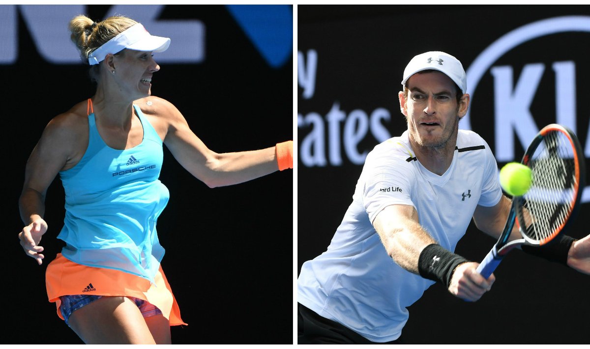 Angelique Kerber ir Andy Murray