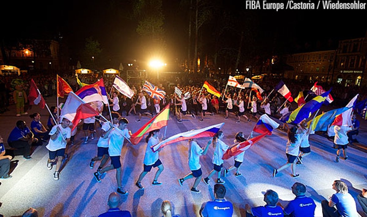 Europos krepšinio čempionato Slovėnijoje atidarymas 