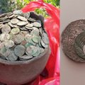 Miško gilumoje rado svajonių lobį: po žeme – pilnas puodas viduramžių laikų monetų