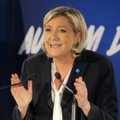 Apklausose pirmauja kandidatė į Prancūzijos prezidentus M. Le Pen