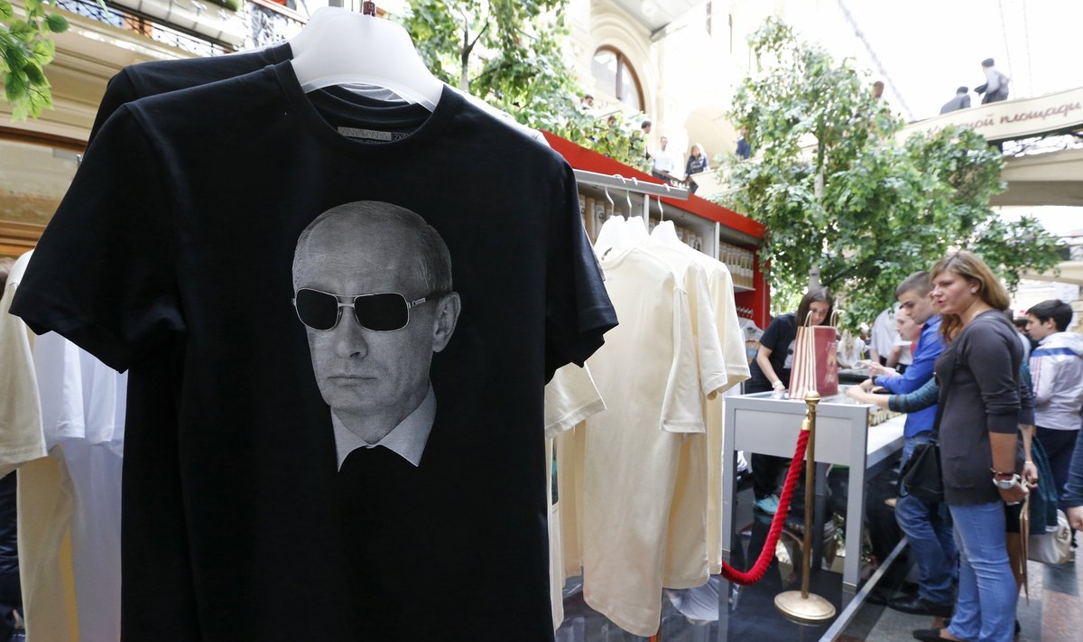 Marškinėliai su Vladimiro Putino atvaizdu