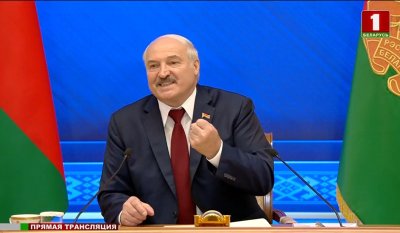 Lukašenka tiesioginės transliacijos metu