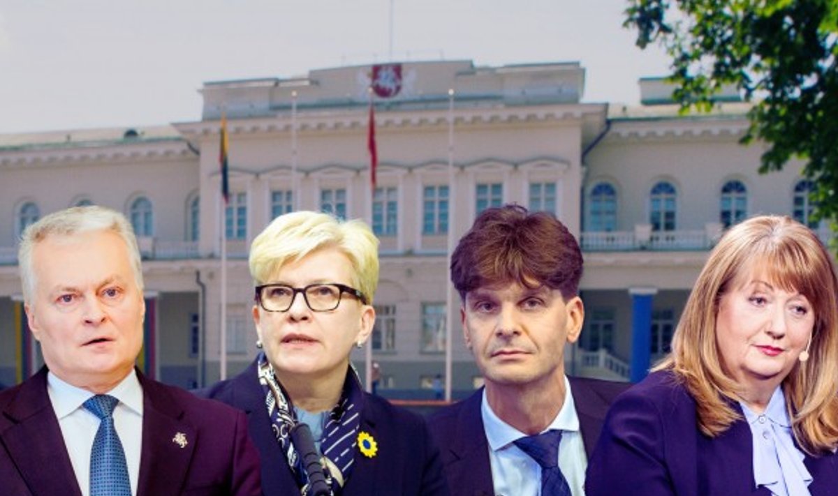 Gitanas Nausėda, Ingrida Šimonytė, Ignas Vėgėlė, Vilija Blinkevičiūtė. 
