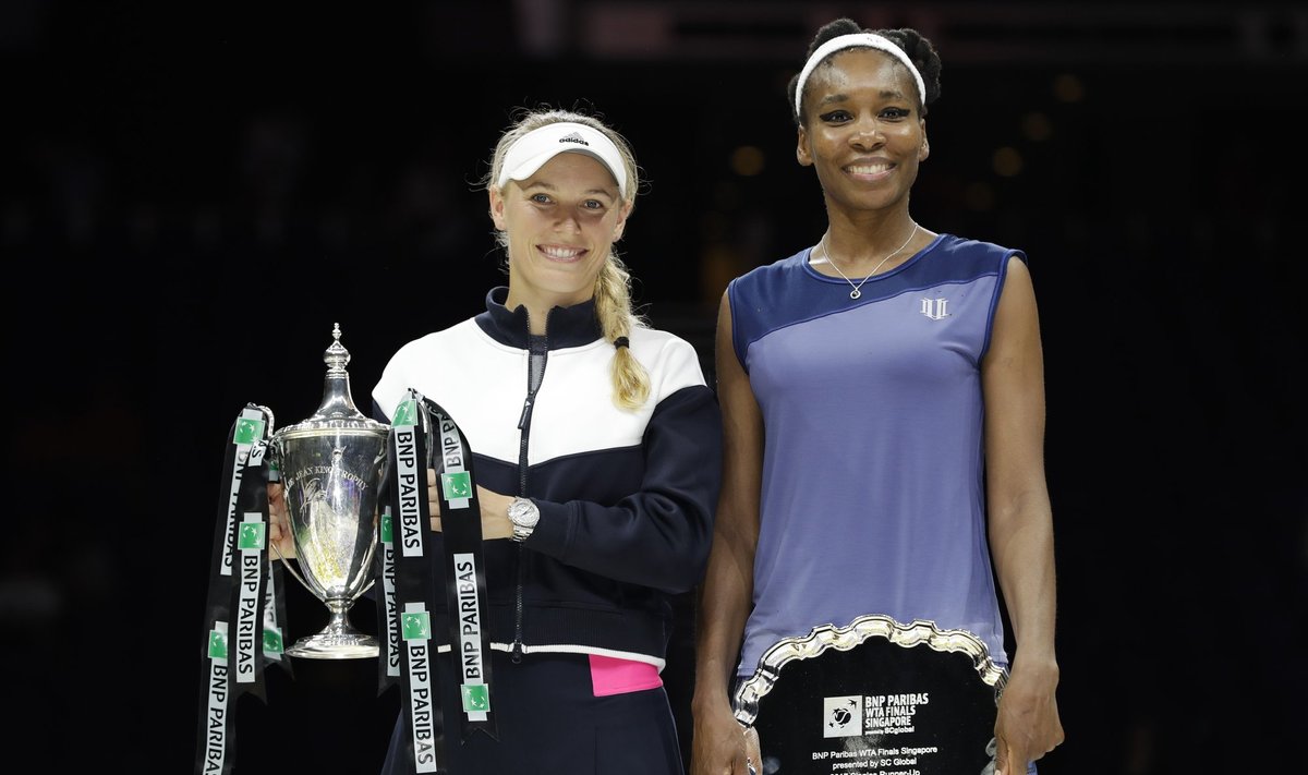 Venus Williams ir Caroline Wozniacki