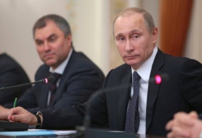 Viačeslavas Volodinas ir Vladimiras Putinas