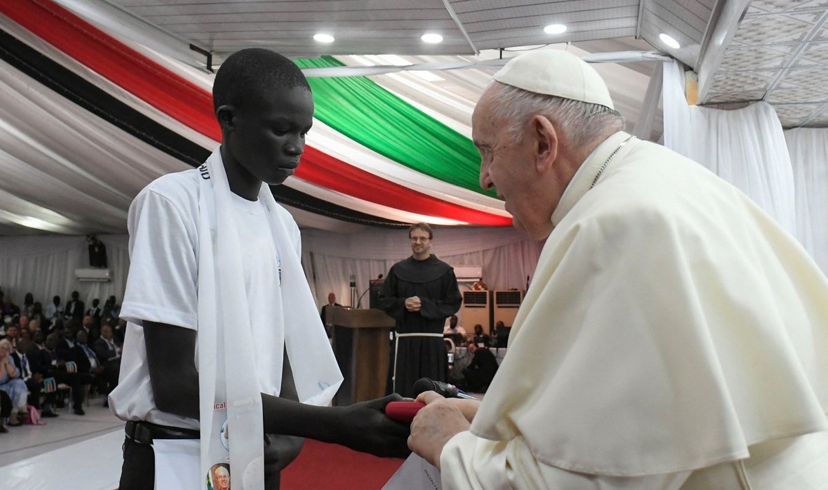 Popiežius Pranciškus lankosi Pietų Sudane