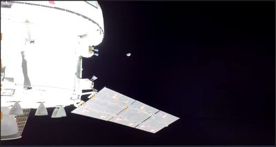Pirmoji Mėnulio nuotrauka pakeliui į jį. NASA nuotr.
