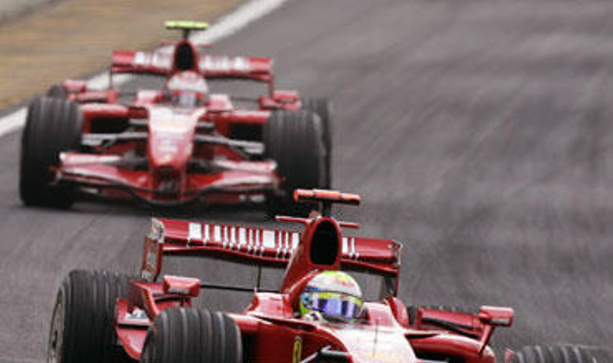 "Ferrari" bolidai Brazilijos GP