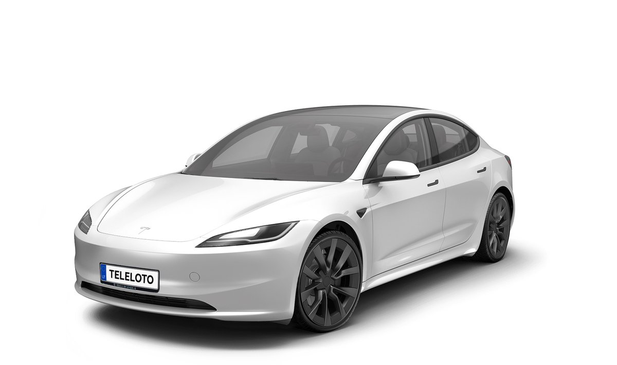  Su „Tesla Model 3 Long Range“ tarp įkrovimų galima nuvažiuoti daugiau nei 600 km.