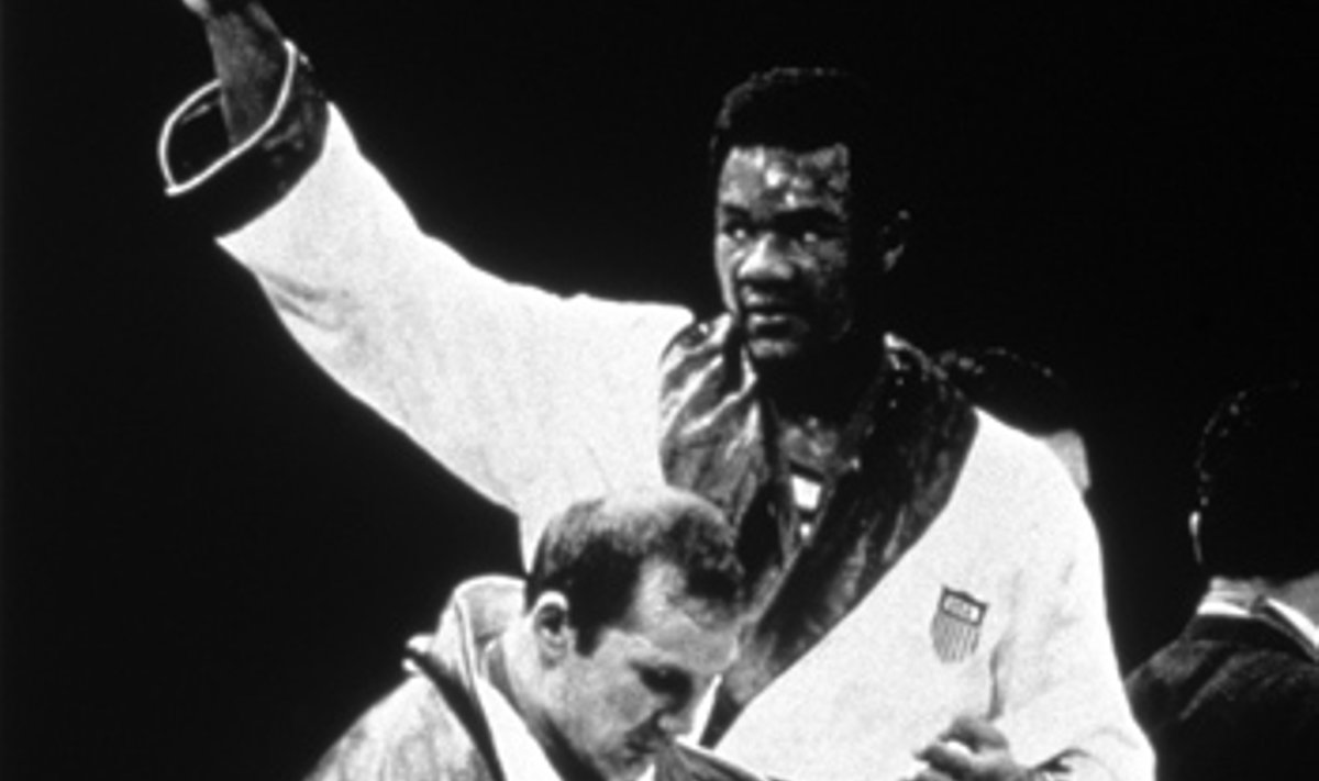 Jonas Čepulis, 29, was unable to defeat American George Foreman, 19, for the Olympic Heavyweight title on this day in 1968.