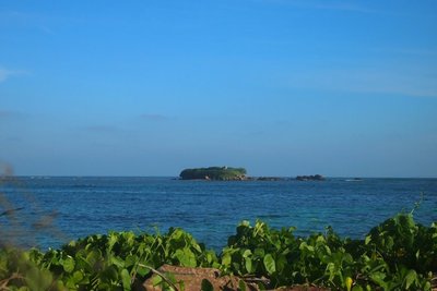 Salos vaizdas iš tolo