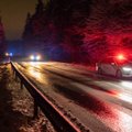Vairuotojai perspėjami dėl pavojingų eismo sąlygų, Vilniaus apskrityje nuo kelio nulėkė trys automobiliai