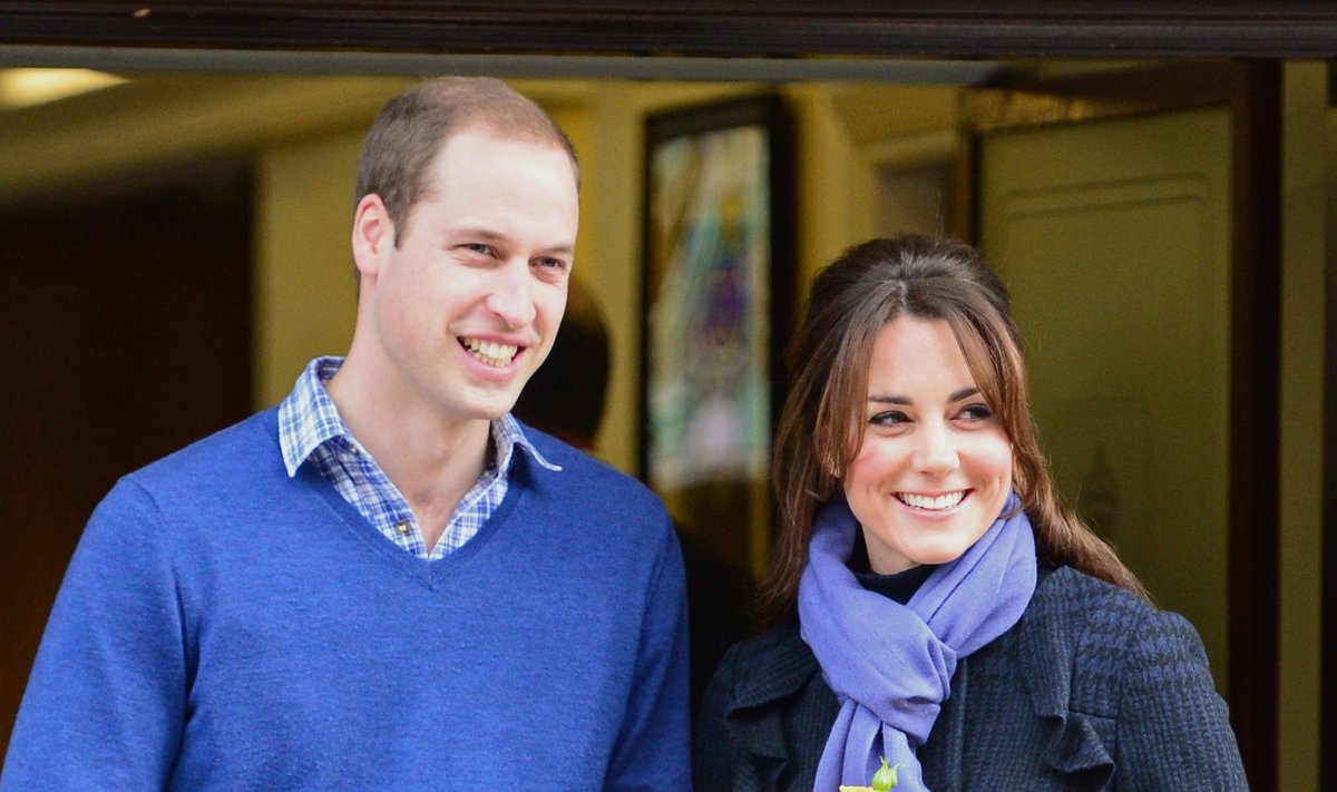 Kate Middleton ir princas Williamas