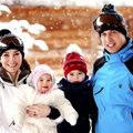 Princas Williamas su šeima pasidalino nuotraukomis iš slidinėjimo kurorto