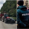 Avarija kelyje Vilnius–Šalčininkai: lengvąjį automobilį aplamdė traktorius