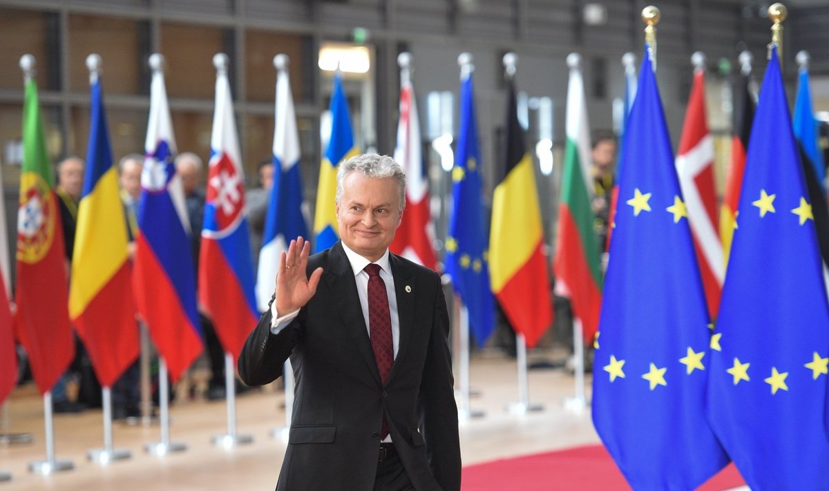 Gitanas Nausėda Europos Vadovų Tarybos posėdyje