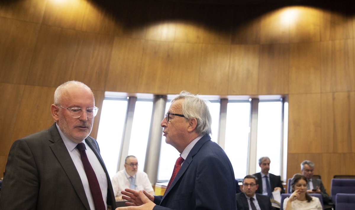 Fransas Timmermansas ir Jeanas Claude'as Junckeris