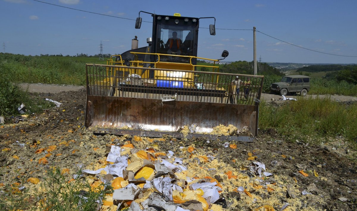 Rusijoje naikinami maisto produktai