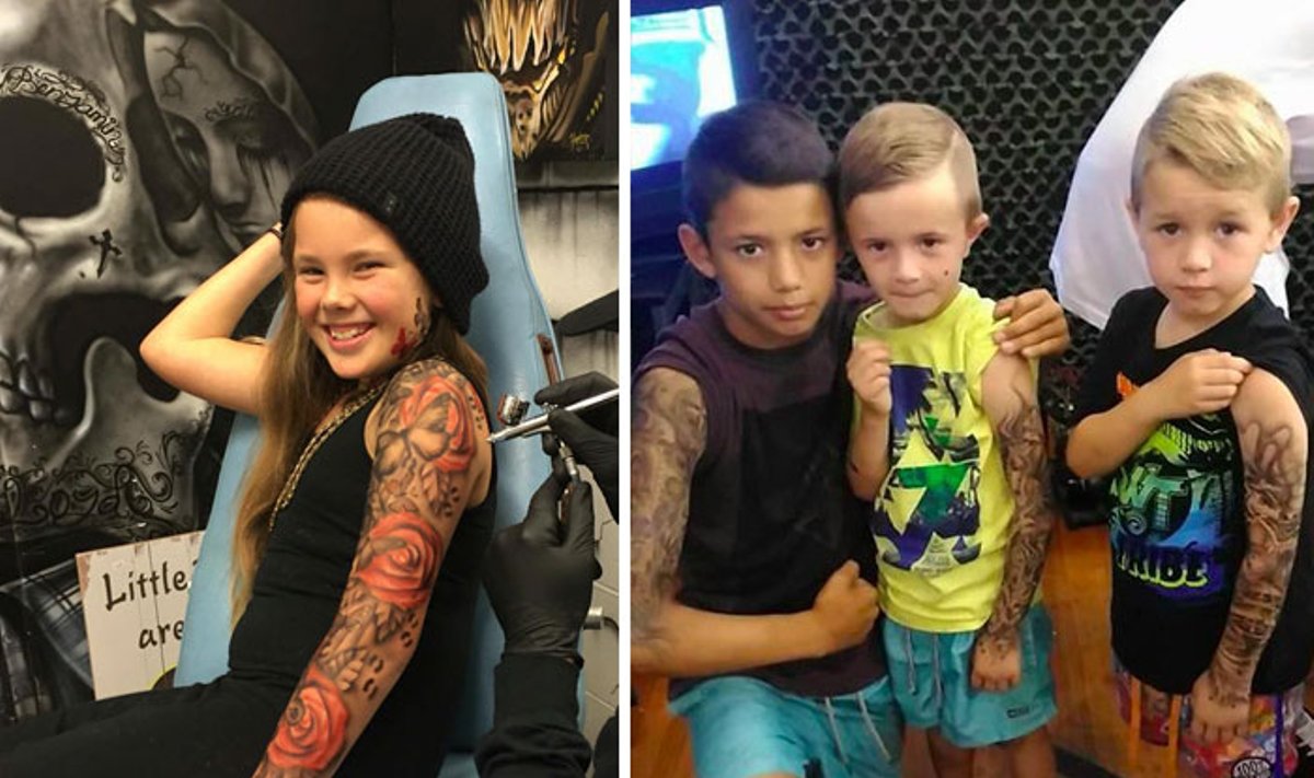 B. Lloydo laikinos tatuiruotės vaikams
